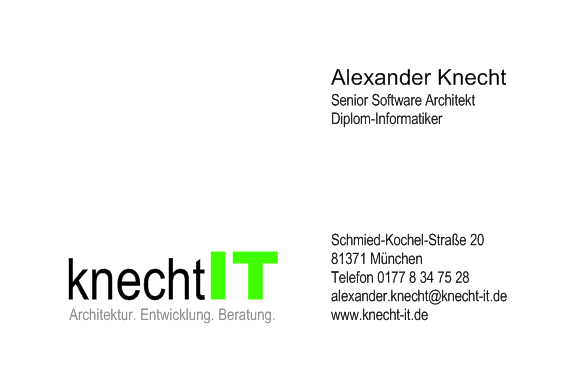 knechtIT - Architektur. Entwicklung. Beratung.